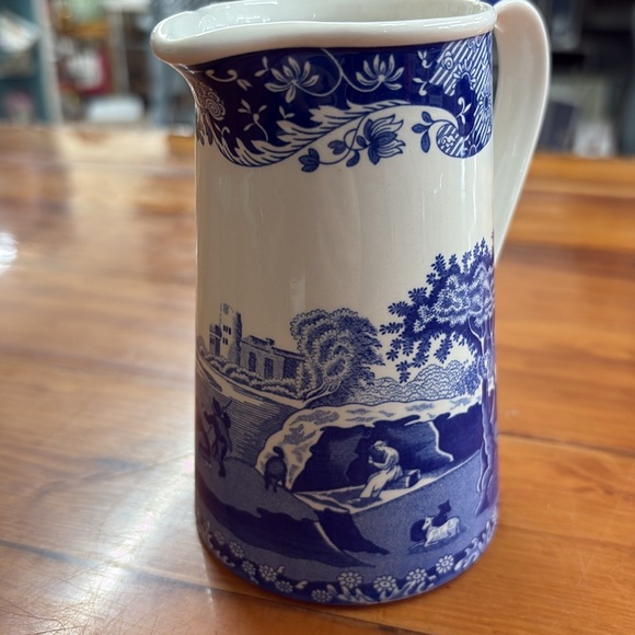 Spode made in England BLUE ITALIAN 5" Creamer Pitcher - Picture 6 of 9